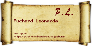 Puchard Leonarda névjegykártya
